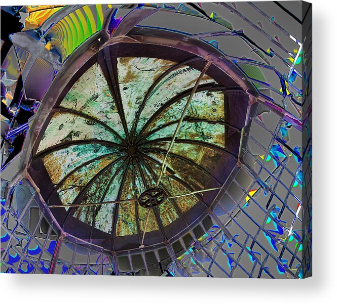 Glass Acrylic Print featuring the photograph Shattered Cupola by Gregory Scott