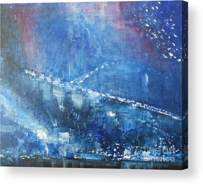 Abstract Acrylic Print featuring the painting Smoking Bridge 2 by Jane See