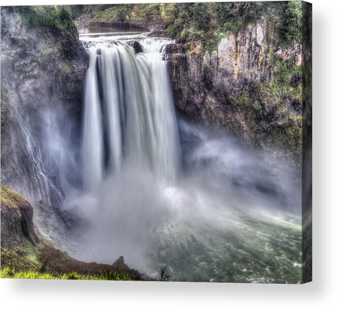 Waterfall Acrylic Print featuring the photograph Snoqualmie Falls by Chris McKenna
