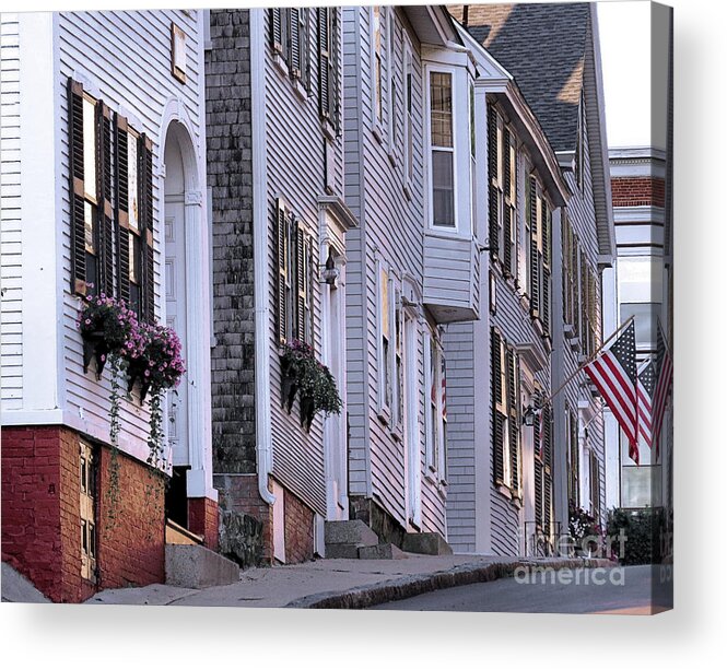 Leyden Street Acrylic Print featuring the photograph South Side of Leyden Street by Janice Drew