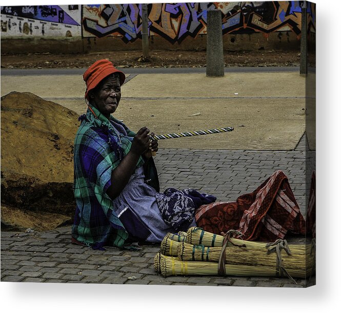Africa Acrylic Print featuring the photograph Soweto Artist by Donald Brown