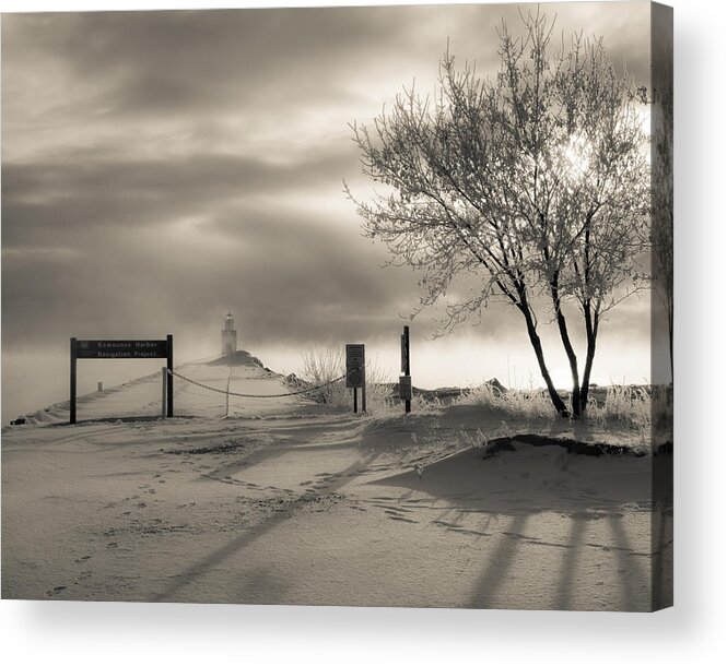 Lighthouse Acrylic Print featuring the photograph Sullenly by Bill Pevlor