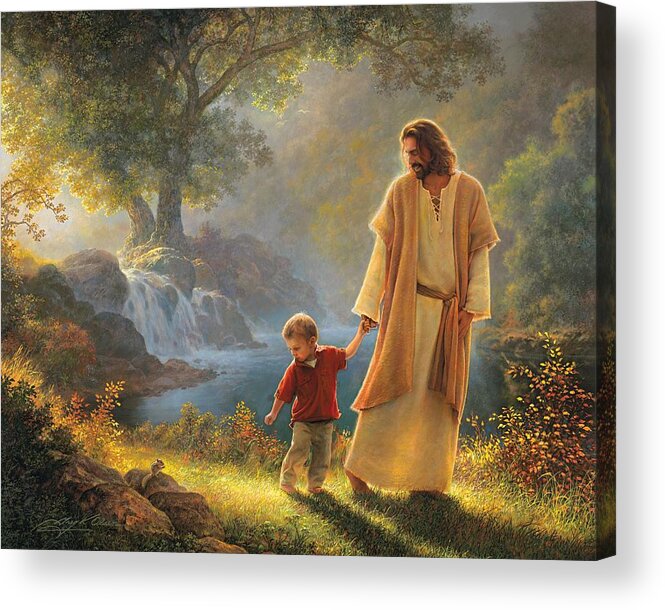 #faaAdWordsBest Acrylic Print featuring the painting Take My Hand by Greg Olsen