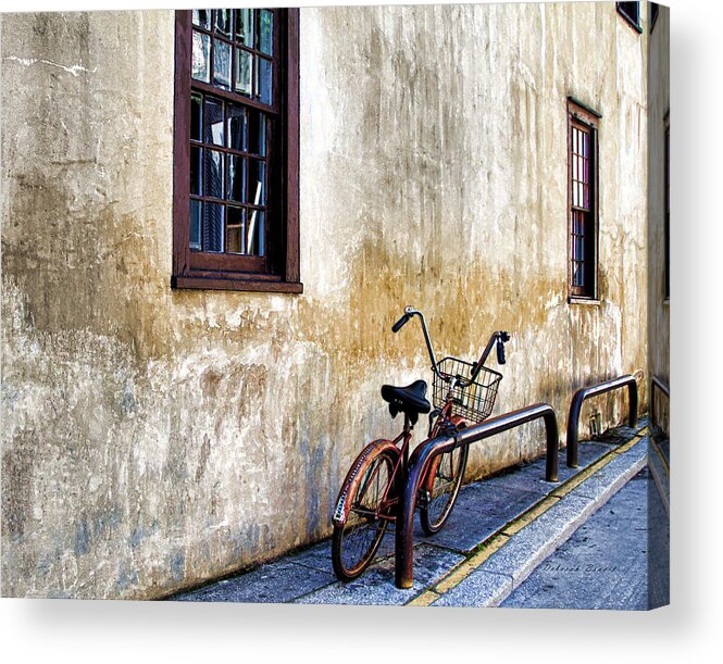 Old Bicycle Acrylic Print featuring the photograph The Bicycle by Deborah Benoit