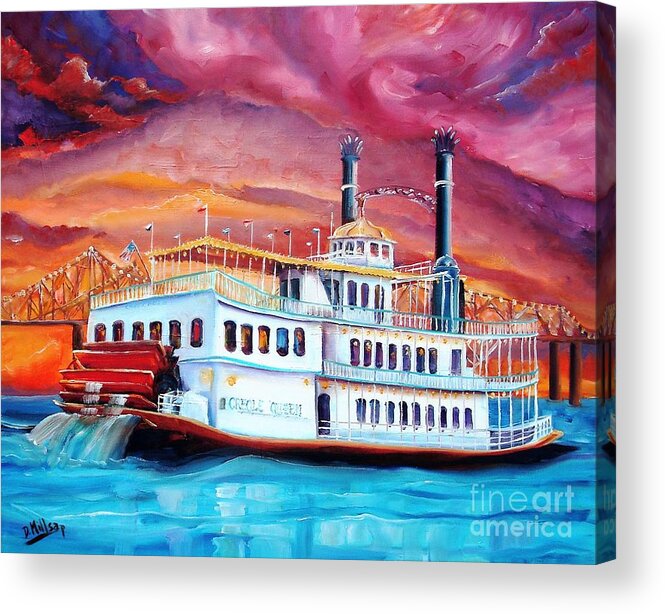 New Orleans Acrylic Print featuring the painting The Creole Queen by Diane Millsap