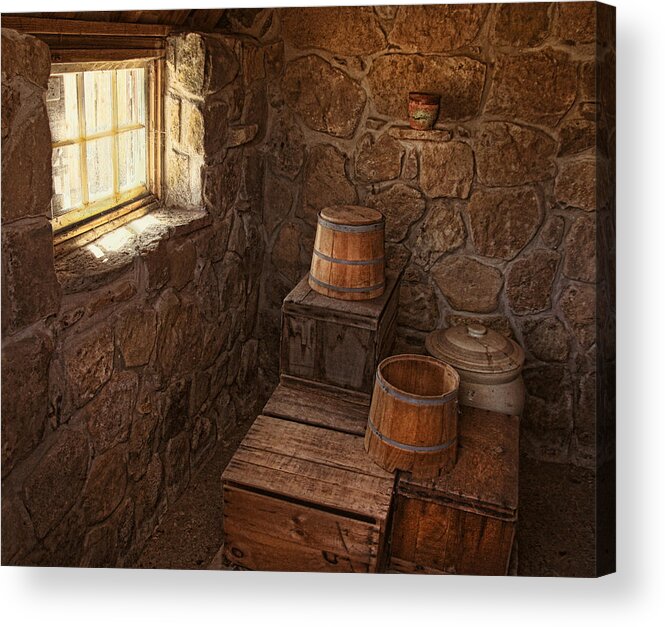 Still Life Acrylic Print featuring the photograph The Spring House by Pat Abbott