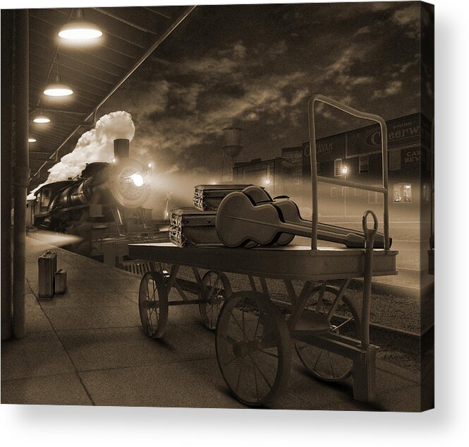 Transportation Acrylic Print featuring the photograph The Station 2 by Mike McGlothlen