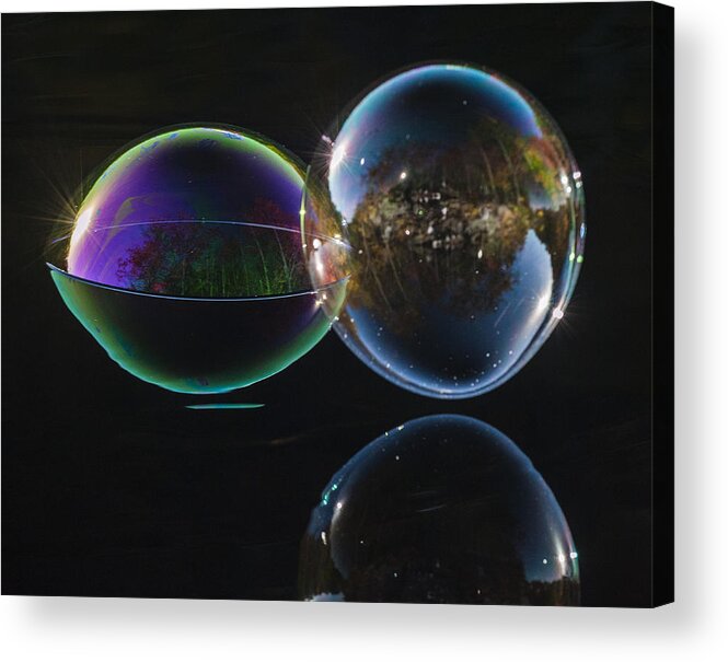 Bubbles Acrylic Print featuring the photograph The Two by Terry Cosgrave