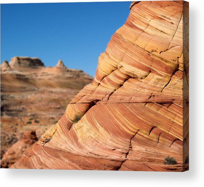 Landscape Acrylic Print featuring the photograph 'The Wave' North Coyote Buttes 13 by JustJeffAz Photography