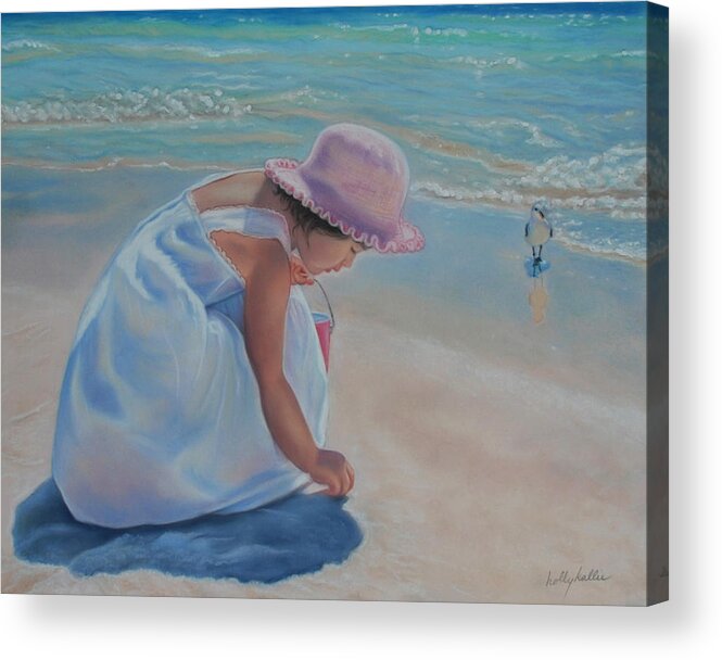 Realistic Acrylic Print featuring the pastel Time for Treasures by Holly Kallie