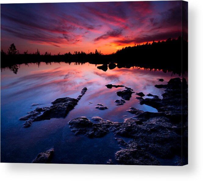 Sunset Acrylic Print featuring the photograph Tobermory Sunset by Cale Best