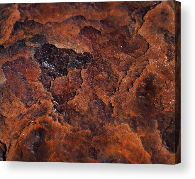 Rust Acrylic Print featuring the photograph Topography of Rust by Rona Black