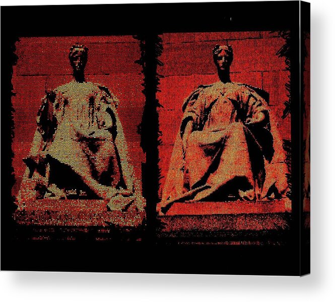 Attractive Acrylic Print featuring the digital art Two Justices by P Dwain Morris