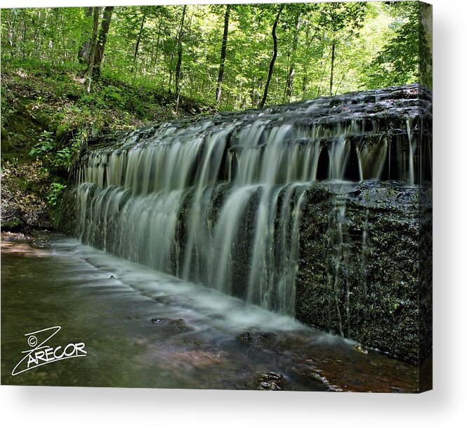 Fall Acrylic Print featuring the photograph Upper Falls at Stillhouse Hollow by David Zarecor