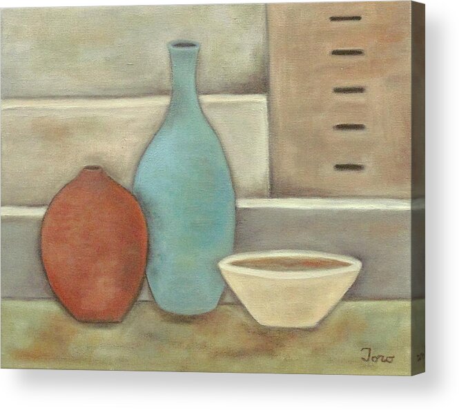 Still Life Acrylic Print featuring the painting Vessels V by Trish Toro