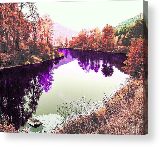 Vivid Acrylic Print featuring the photograph Vivid River by Curtis Stein