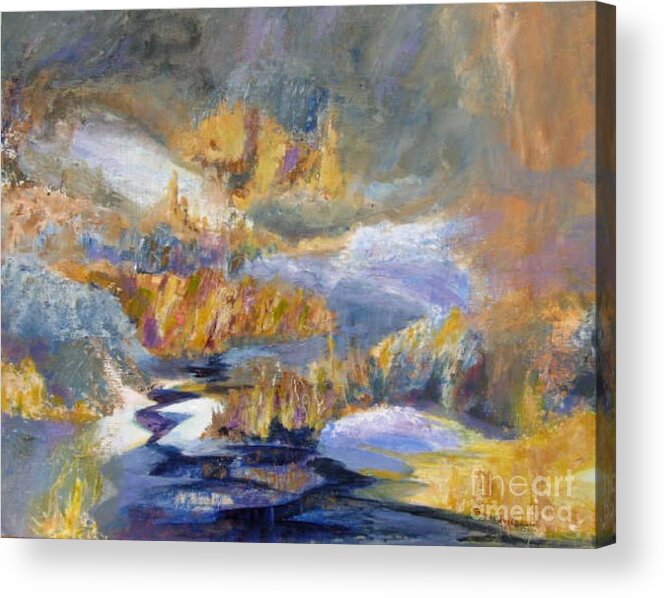 Acrylic Acrylic Print featuring the painting Waters Of March by John Nussbaum