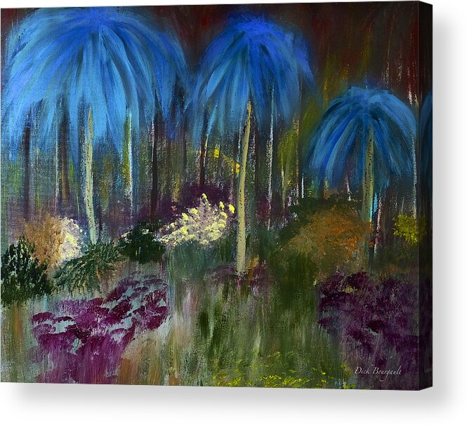 Jungle Acrylic Print featuring the painting Welcome to the Jungle by Dick Bourgault