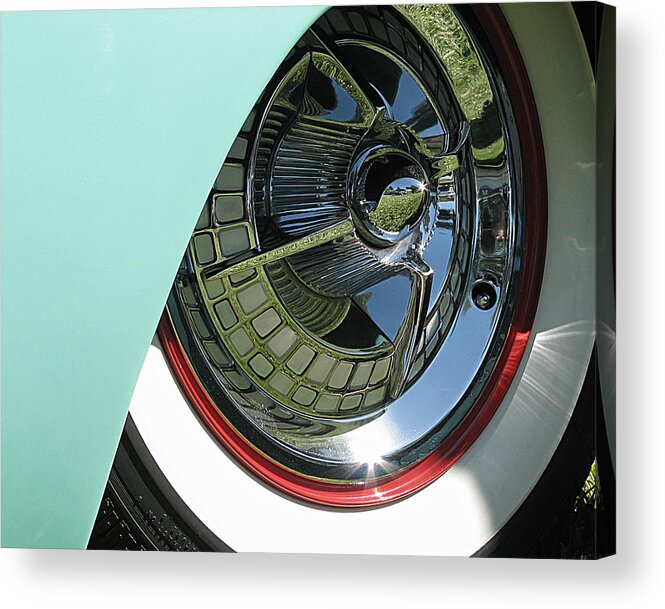 United States Acrylic Print featuring the photograph Whitewalls and Chrome by Darin Volpe