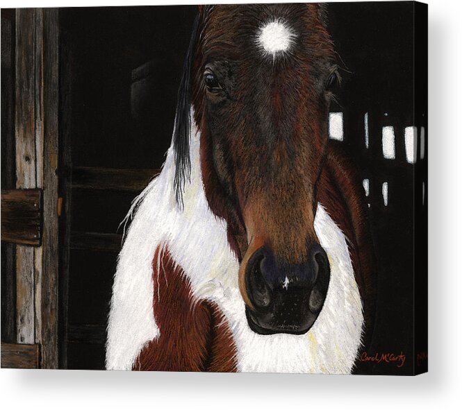 Bedroom Acrylic Print featuring the painting Winners Circle by Carol McCarty