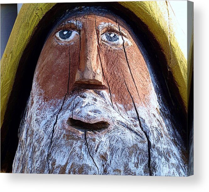 Wood Acrylic Print featuring the photograph Wooden Seaman by Janice Drew