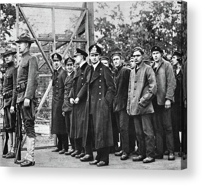 1917 Acrylic Print featuring the photograph Wwi German Prisoners, 1917 - To License For Professional Use Visit Granger.com by Granger