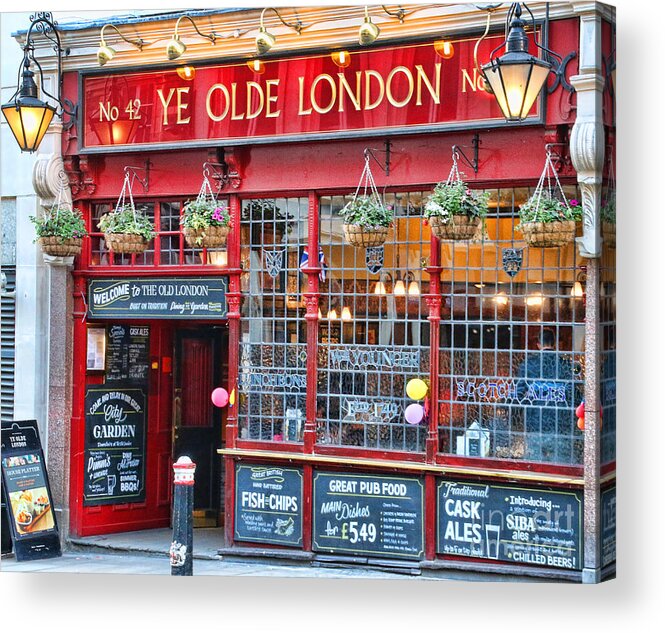 Ye Olde London Pub Acrylic Print featuring the photograph Ye Olde London Pub 5436 by Jack Schultz