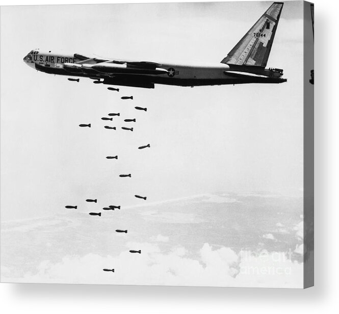 Historic Acrylic Print featuring the photograph B-52 Bomber #3 by Omikron