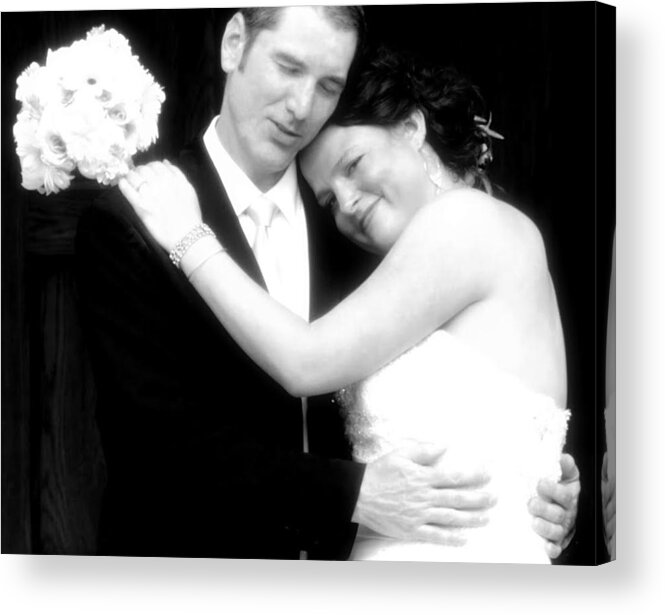 Black And White Acrylic Print featuring the photograph Image says it all #1 by Gloria Shelton