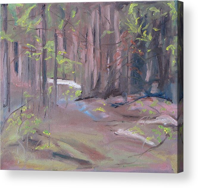 Fournier Acrylic Print featuring the painting In The Shade of The Woods #1 by Francois Fournier