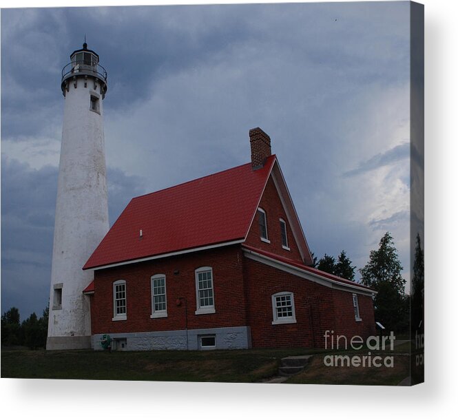 Lighthouse Acrylic Print featuring the photograph Tawas Point Lighthouse #1 by Grace Grogan