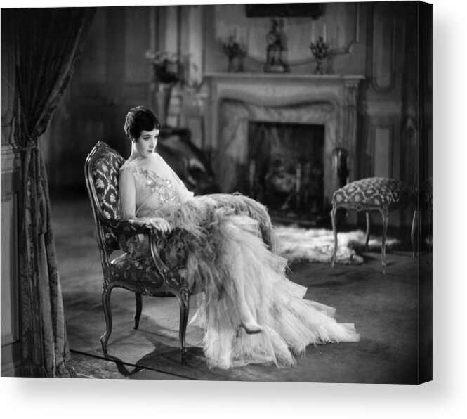 -women Single Figures- Acrylic Print featuring the photograph Silent Film Still: Woman #52 by Granger