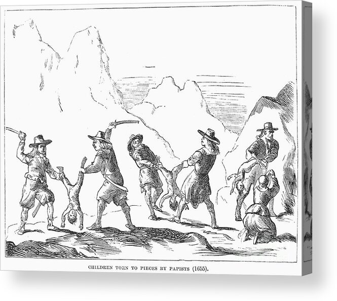 1655 Acrylic Print featuring the photograph Persecution Of Waldenses #6 by Granger