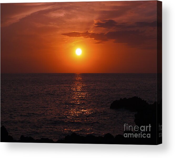 Sunset Photography Acrylic Print featuring the photograph Aloha III by Patricia Griffin Brett