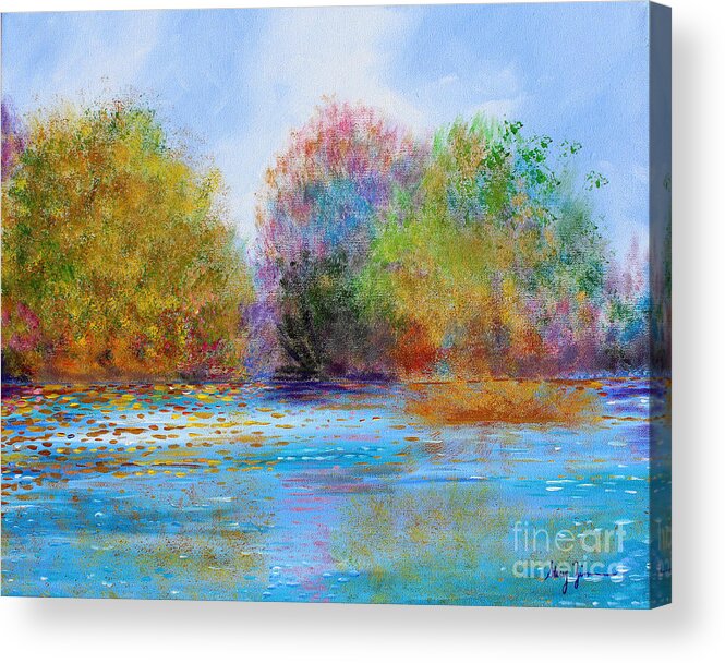 Impressionism Acrylic Print featuring the painting An Impressionist's Symphony by Stacey Zimmerman