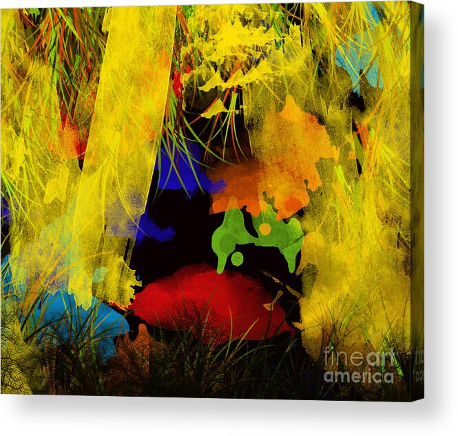 Blank Greeting Card Acrylic Print featuring the painting Change by Trilby Cole