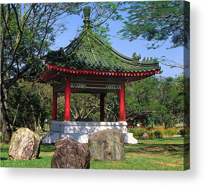 Chinese Gardens Acrylic Print featuring the photograph Chinese Gardens Garden Pavilion 21B by Gerry Gantt