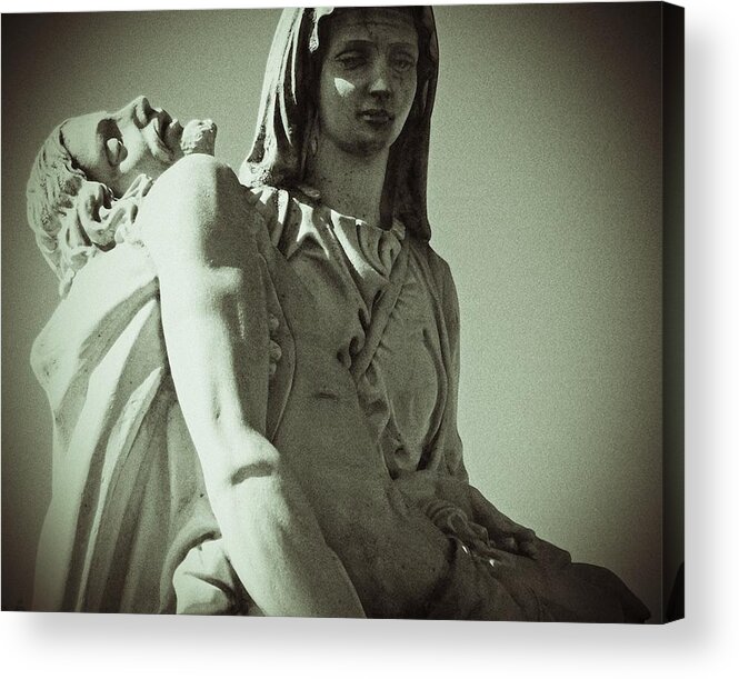Madonna Acrylic Print featuring the photograph Desend from the Cross by Felix Concepcion