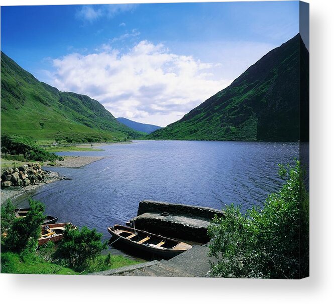 Beauty In Nature Acrylic Print featuring the photograph Doo Lough, Delphi, Co Mayo, Ireland by The Irish Image Collection 