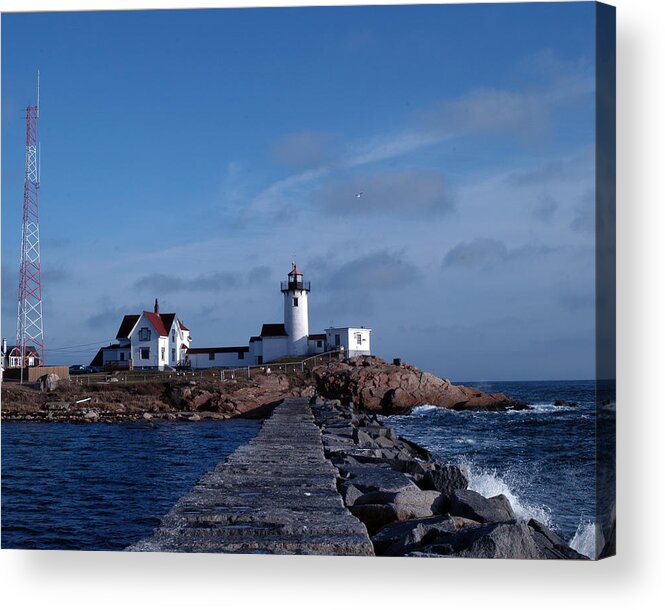 Eastern Point Light Acrylic Print featuring the photograph Eastern Point Light by Mike Martin