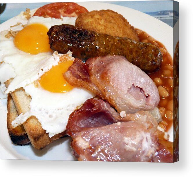 English Acrylic Print featuring the photograph English Breakfast by Carla Parris