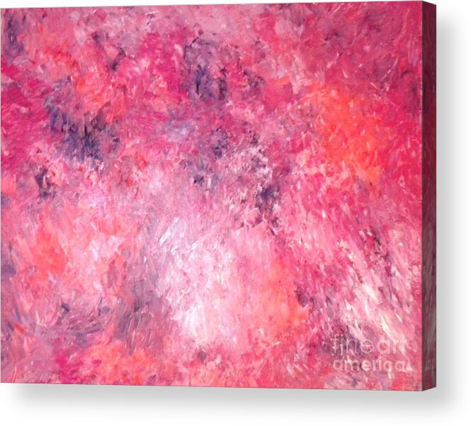Abstract Acrylic Print featuring the painting Fairy Dance by Etta Harris