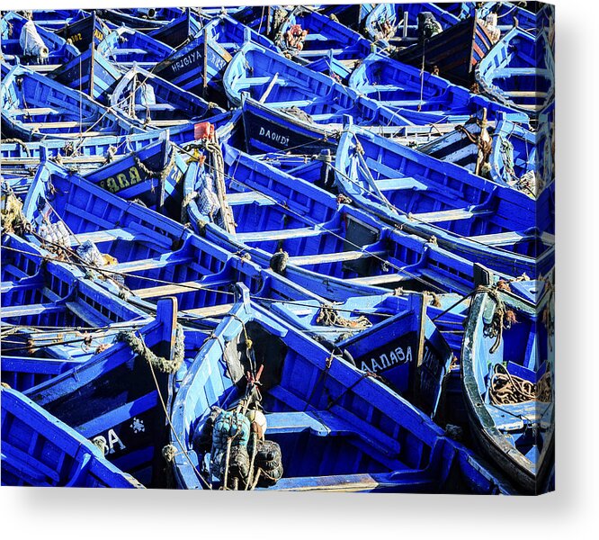 Boats Acrylic Print featuring the photograph Fishing Boats by Marion McCristall