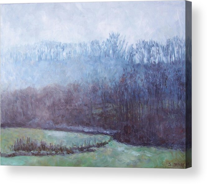 Landscape Acrylic Print featuring the painting Good Afternoon by Susan Moore