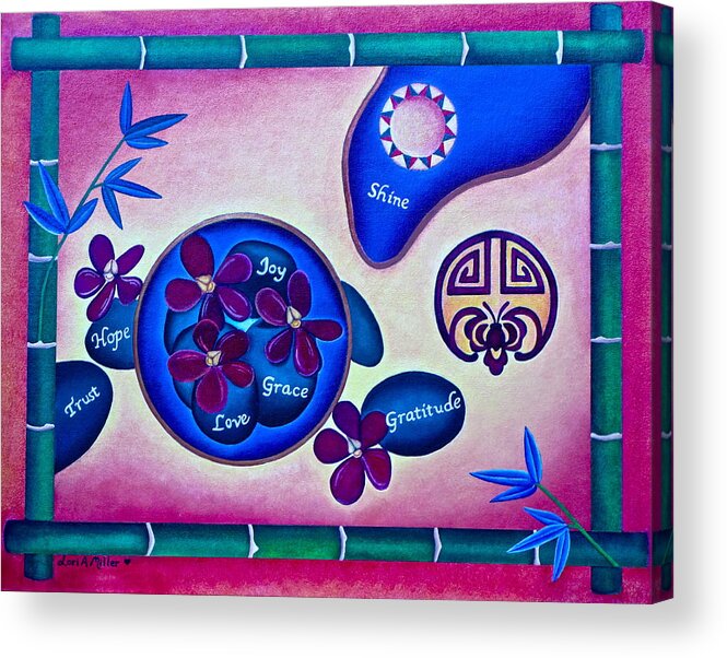 Trust Acrylic Print featuring the painting Good Feng Shui Cure by Lori Miller