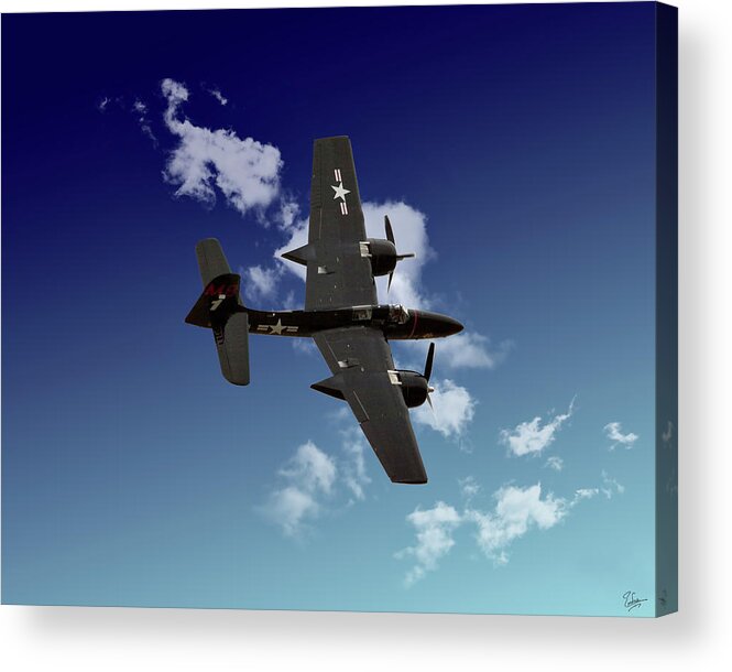 Endre Acrylic Print featuring the photograph Grummon F7F Tigercat Two by Endre Balogh