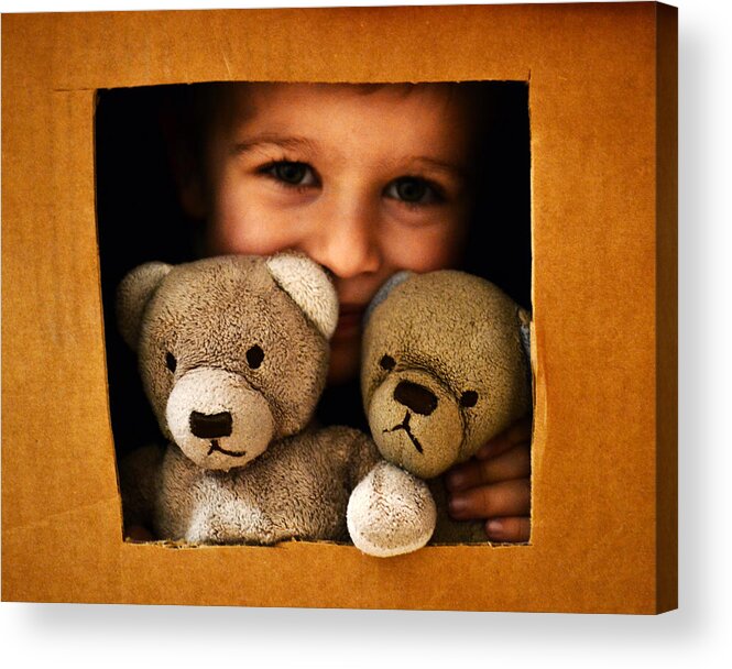 Child Acrylic Print featuring the photograph Hangin' With Friends by Matt Hanson