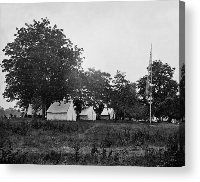 civil War Acrylic Print featuring the photograph Headquarters - Army of the Potomac - Fairfax Courthouse Virginia 1863 by International Images