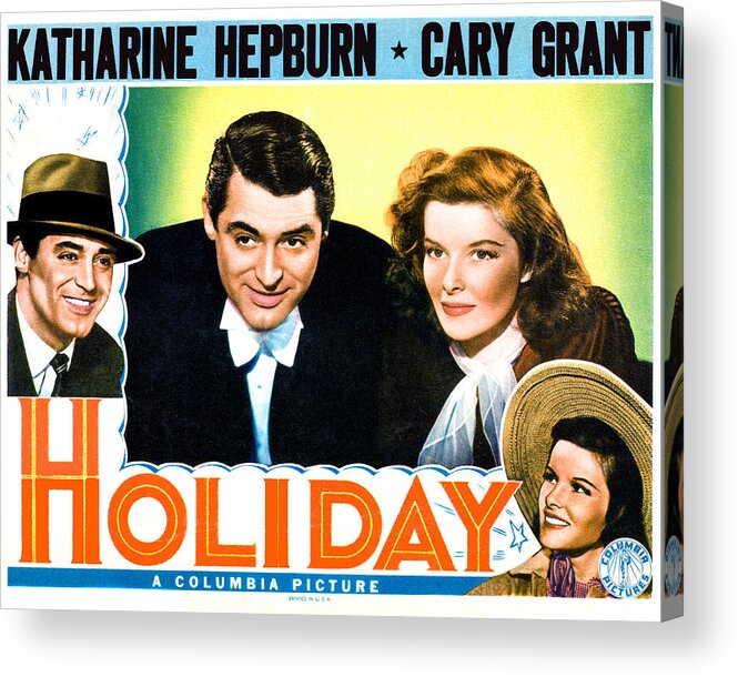 1930s Movies Acrylic Print featuring the photograph Holiday, From Left Cary Grant by Everett