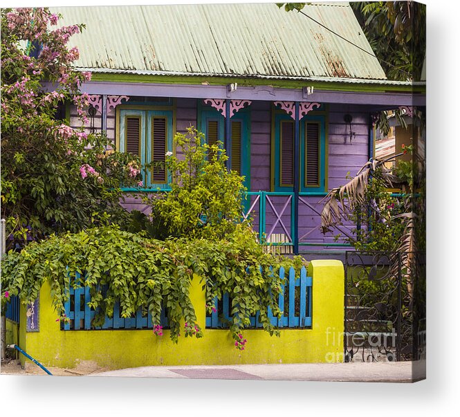 Bvi Acrylic Print featuring the photograph House of Colors by Rene Triay FineArt Photos